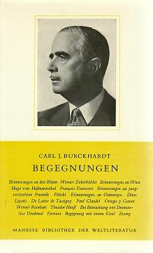 Burckhardt, Begegnungen.